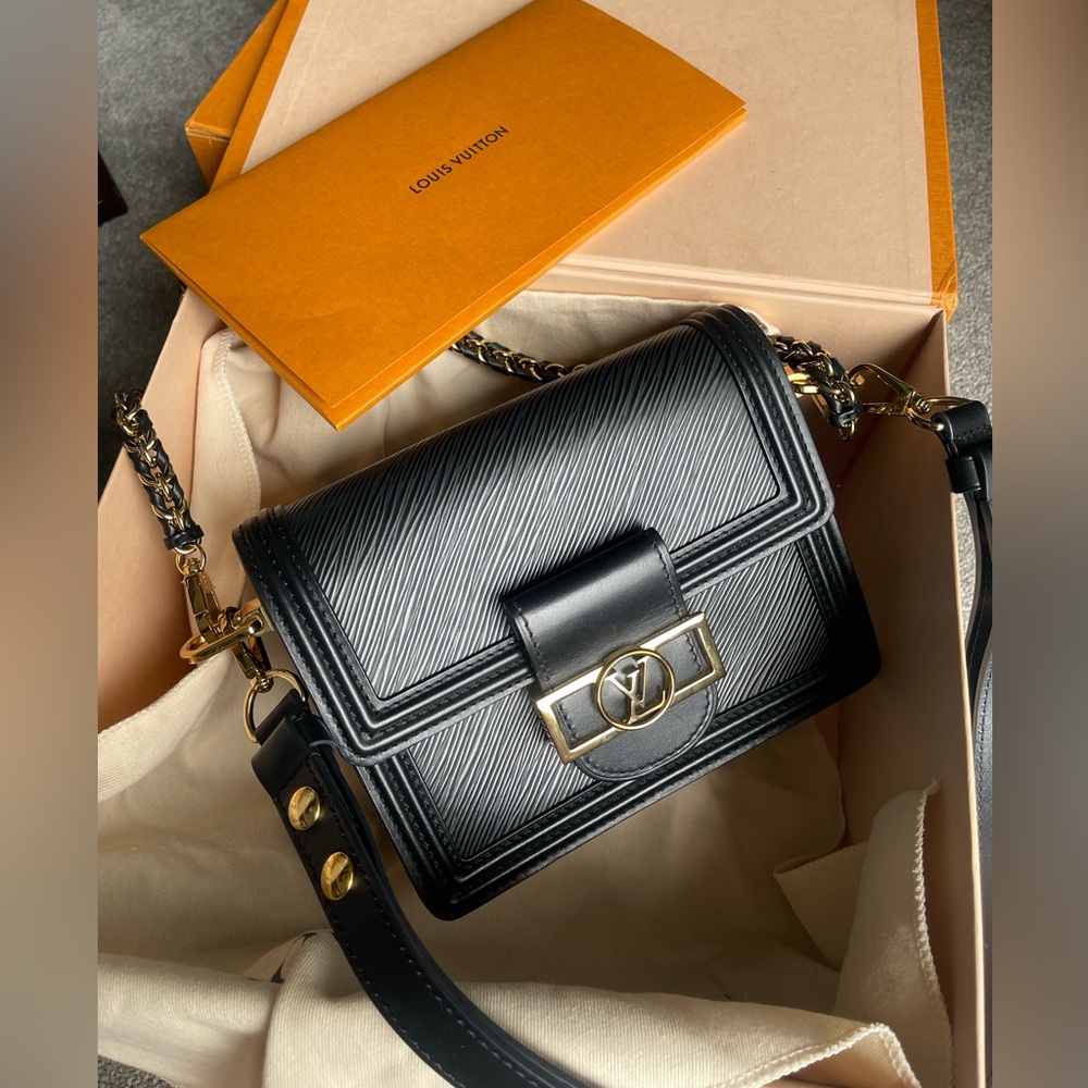 Authentic Louis Vuitton mini dauphine epi shoulder bag
